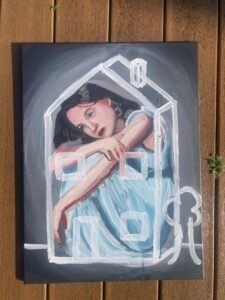 Childhood trauma original painting